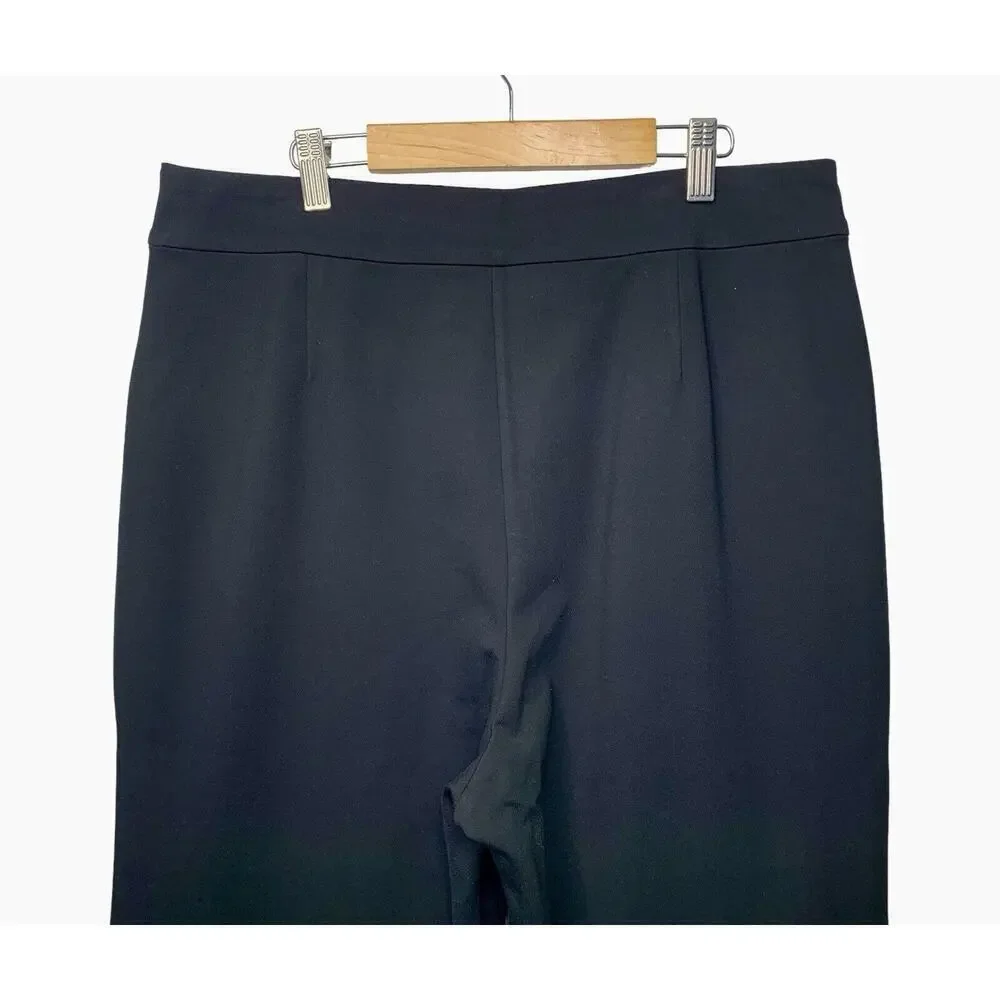 Chico Black Label Flare Pull-On Pants Womens Size Large SHORT Black NWT $139 - Picture 10 of 11